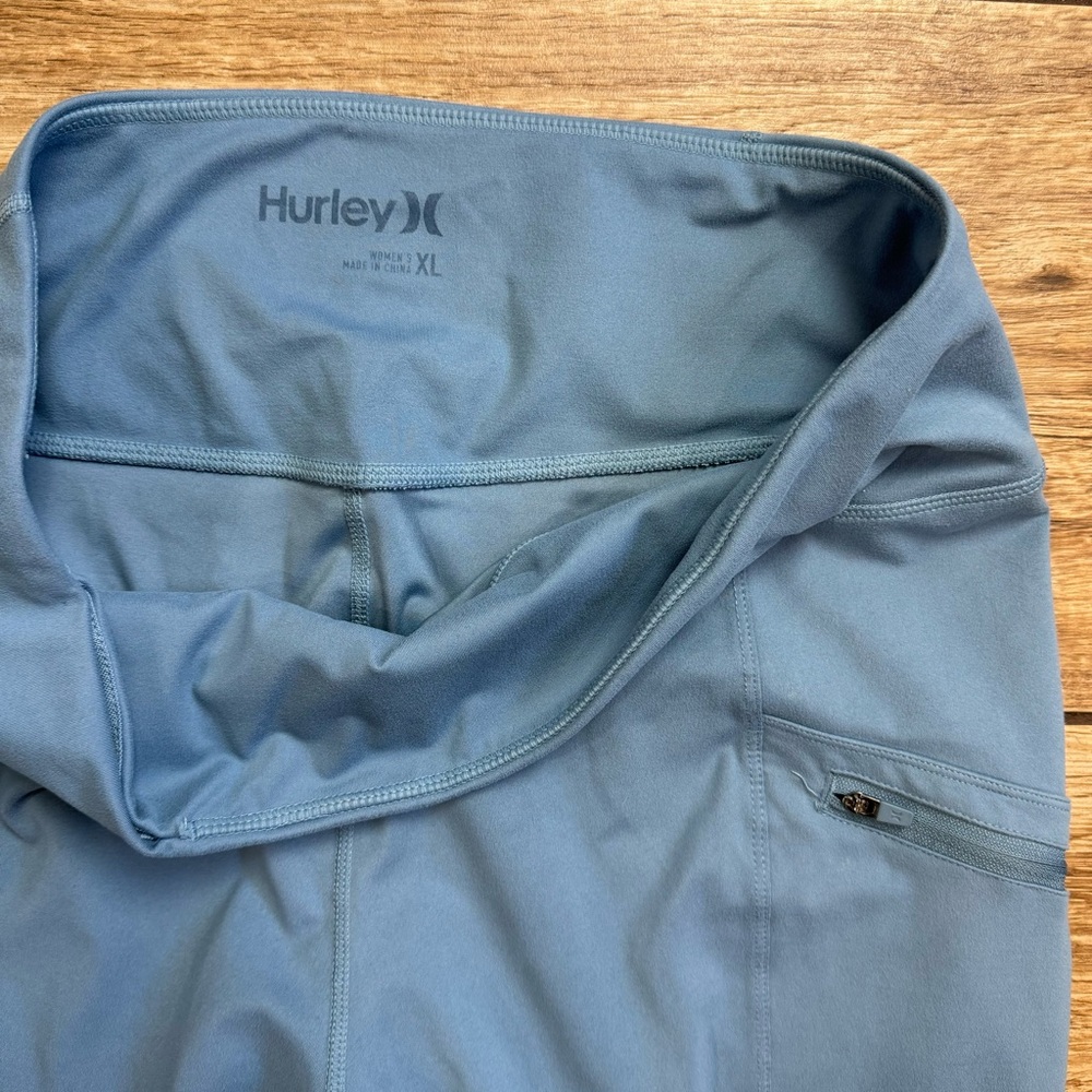 Hurley Women Leggings Size XL Blue Extra Large POCKETS! - Picture 9 of 11